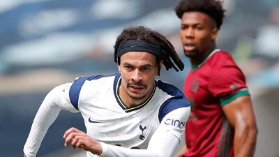 Dele Alli – 7: Quiet start then sprang into life with beautiful nutmeg on Dendoncker out wide just before half-hour mark. Hit post after Kane’s shot had also rebounded off the woodwork in second half. Enjoying his run in the team under Mason. AFP