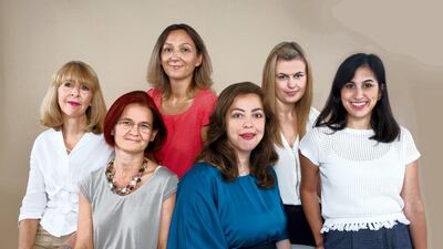 Rehana Aboul Hosan, centre, and her team. Courtesy Babies and Beyond