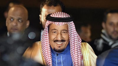 Saudi Arabia's King Salman, pictured here in Tokyo on March 12, 2017, has invited the UAE president to attend talks with US president Donald Trump in Saudi Arabia. EPA / Franck Robichon