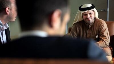 Tareq Abdul Raheem Al Hosani, the chief executive of Yahsat. Delores Johnson / The National