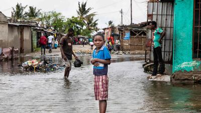 Residents prepare themselves for the arrival of Cyclone Eloise in Beira, Mozambique. AFP