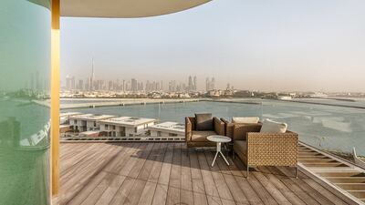 The decking has a panoramic view of the city and resort.