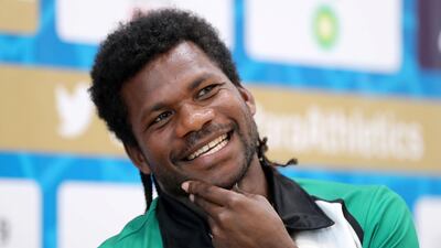 Javelin thrower Ken Kahu admits he is feeling a mix of nerves and excitement as he prepares to represent the Pacific island nation of Vanuatu on the global stage. Chris Whiteoak / The National