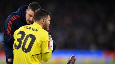 ARSENAL RATINGS: Matt Turner - 6. Started the game with a few nervy kicks but didn’t put a foot wrong after that. Impressed with his positional play when forced into what could have been one-on-ones with Haaland. A good runout for the American stopper. AFP