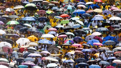 Catholic devotees commemorate the Virgin of Altagracia, on the centenary of her canonical coronation, in Santo Domingo, Dominican Republic. EPA