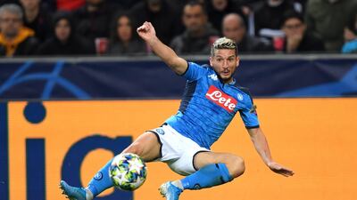 Dries Mertens helped Napoli earn their first Champions League victory on the road since December 2016 when they beat RB Salzburg 3-2 on Wednesday. EPA