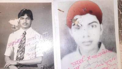 Dayanand Gosai, left, claimed that he was the son of Kameshwar Singh, a wealthy landlord whose son Kanahaiya (right) went missing in 1977. Photo: Rajesh Kumar