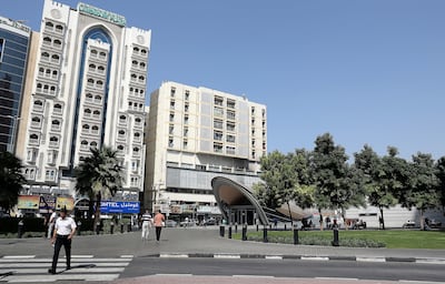 Baniyas Square in Deira has a Metro, green areas, offices, housing and cafes. Pawan Singh / The National
