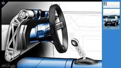 Design sketches show the FJ Cruiser was always meant for the rough stuff.