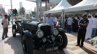 A Bentley from the 1920s was a star attraction this year's Emirates Classic Car Festival. Jeffrey E Biteng / The National