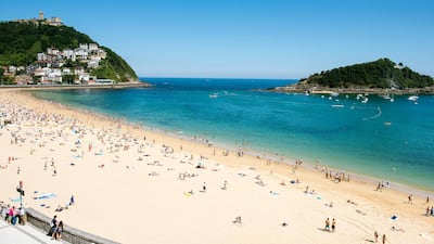 San Sebastian's Playa de la Concha was once Queen Maria Cristina's preferred beach and is regarded as the most beautiful in the city.