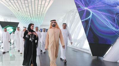 Sheikh Mohammed bin Rashid, Vice President and Ruler of Dubai visited the Dubai Frame on Tuesday. All photos by Wam