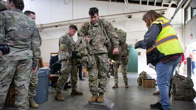 The US has sent troops to Eastern Europe to fortify Nato forces. AFP