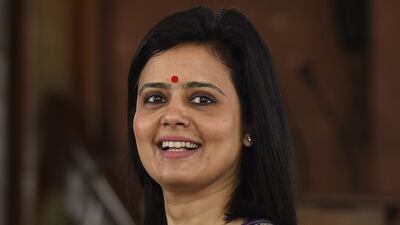 Trinamool Congress (TMC) MP Mahua Moitra at the Parliament House in New Delhi, India. Getty Images