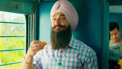 Aamir Khan in a scene from 'Laal Singh Chaddha'. Photo: Paramount