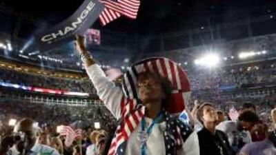 North Carolina delegate Hiawatha Foster at the Democratic National Convention.