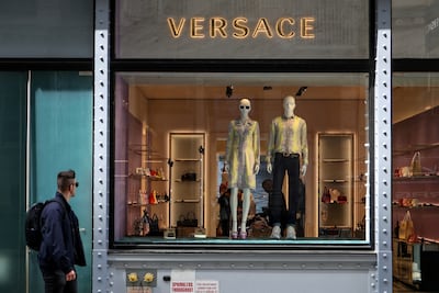 A Versace store in New York. Reuters