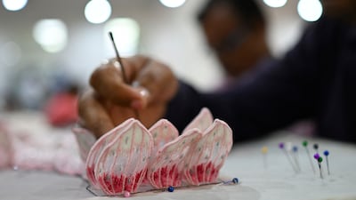 Like many artists, the designer makes the creation a reflection of the torment and doubt that come with habitual agonising over minute details