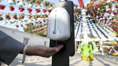 Dubai Miracle Garden has sanitisation dispensers across the site.