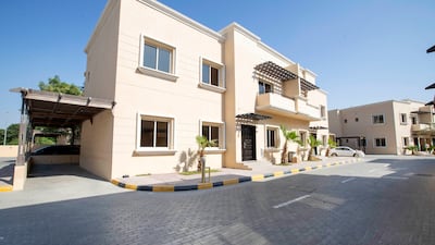 The five-bedroom villa in Al Barsha is within walking distance of the American Community School where some of the Rowberry children study.