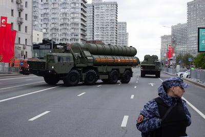 An S-400 surface-to-air missile system in Moscow. Getty