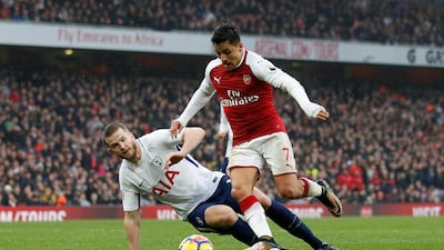 Striker: Alexis Sanchez (Arsenal) – Ended a six-month wait for a league goal at the Emirates Stadium on a day when he terrorised Tottenham in a derby triumph. David Klein / Reuters