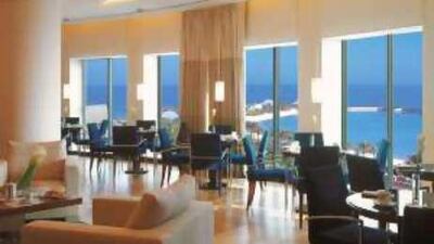 The Club Lounge has spectacular views across the Gulf.