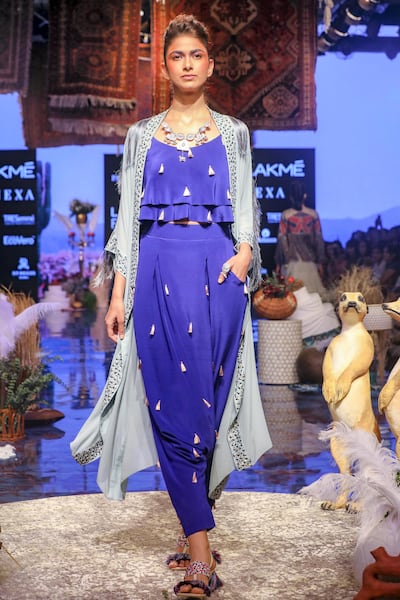 A model walks for Payal Singhal at Lakme Fashion Week in Mumbai in August 2019. Photo: FS Images / Lakme Fashion Week / IMG Reliance