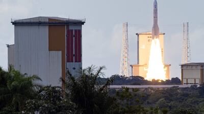 The European Space Agency satellite launcher successfully blasted off for the first time on Tuesday, releasing satellites into orbit and restoring the continent's independent access to space. AFP