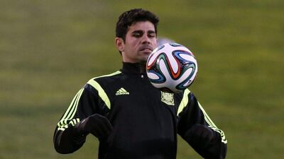 Brazil-born Diego Costa will make his first appearance with Spain against Italy on Wednesday. Sergio Perez / Reuters