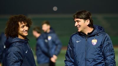 Al Ain manager Zlatko Dalic, right, says his team's preparations for the Asian Champions League final havebeen hampered with the likes of star players Omar Abdulrahman, left, being called away on international duty. Courtesy Al Ain FC