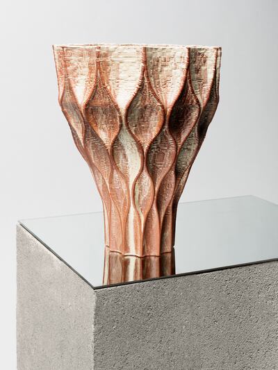 The Muqar vase by French architect Arthur Mamou-Mani. Photo: Trame Paris