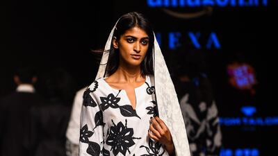 David Abraham and Rakesh Thakore look to monochrome. Chandan Khanna / AFP