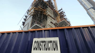 Construction workers for the contracting company have downed tools in Dubai and RAK. Chris Whiteoak / The National