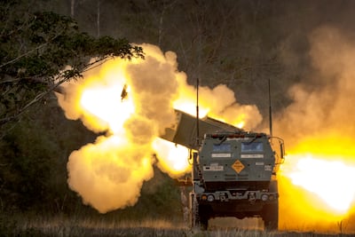 A US-made High Mobility Artillery Rocket System, or Himars, rocket system. Reuters