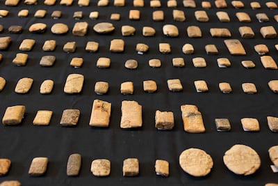 Cuneiform tablets. Courtesy Trustees of the British Museum