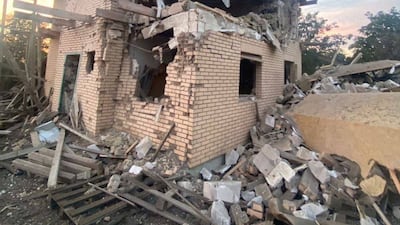 A destroyed house after a Russian missile strike, amid Russia's attack on Ukraine on August 27, 2023. Reuters