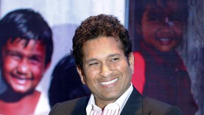Sachin Tendulkar shown at an event in Mumbai in November 2013. Rajanish Kakade / AP