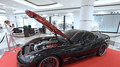 The Viper supercar featured in the movie Fast and Furious 7. Pawan Singh / The National