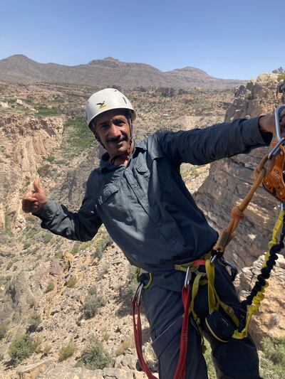 The Jabal Activity Wall is a must-do and experienced local staff help to make it extra-special. Photo: Anantara
