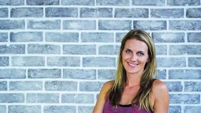 Kimberly Stokes of Urban Yoga in Dubai. Victor Besa for The National