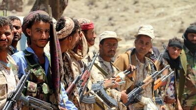 Yemeni pro-government forces take part in military operations on Houthi positions in the southern province of Al Dhalea, Yemen. EPA