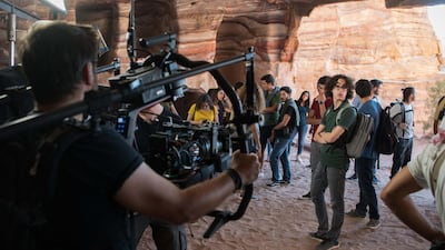 Shooting at Petra for the first series of 'Jinn'. Ahmad Blaibleh/Netflix