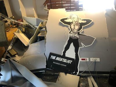 A scene of Ricardo Karam's office after the explosion. Courtesy Ricardo Karam