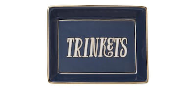 Tray play: This candidly named tray is ideal for anyone with a home overwrought with trinkets. Trinket tray, Dh95, C Wonder. Courtesy of C Wonder