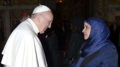 Dr Hessa Al Otaiba, the UAE Ambassador to Spain and non-resident Ambassador to the Vatican City, attended the annual ceremony called by Pope Francis with members of the diplomatic corps in the Vatican’s Apostolic Palace. Wam