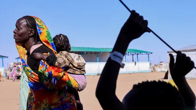 Sudanese refugees at the Tine refugee camp in eastern Chad. Reuters