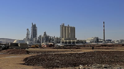 The Lafarge cement plant in Jalabiya, Syria. AFP/file