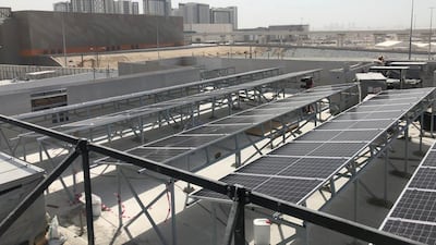 Solar panels are fitted to Monaco's pavilion. The structure will be powered by the sun throughout the six-month fair. Courtesy: Monaco Expo 2020