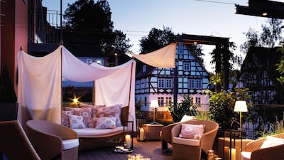 The rooftop spa at Hotel Die Sonne Frankenberg. Courtesy Hotel Die Sonne Frankenberg